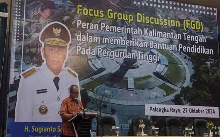 Plh Asisten Pemkesra Buka FGD Program Bantuan Pendidikan Kuliah Gratis