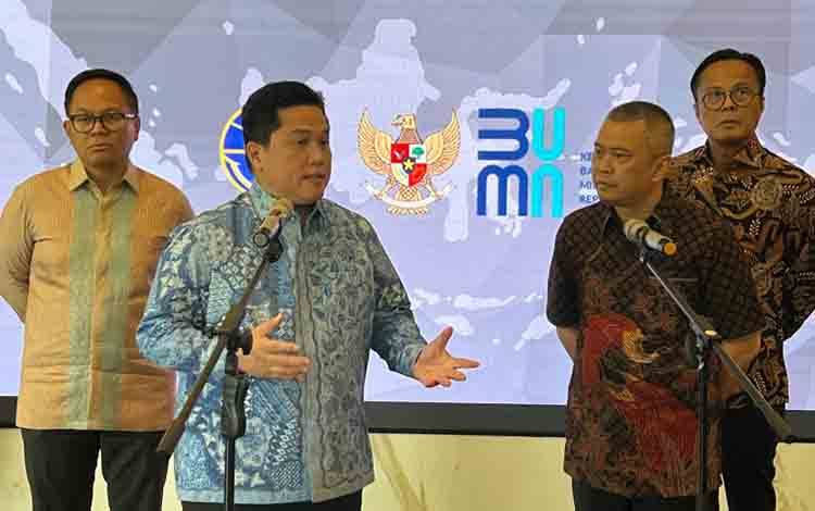 Erick Thohir Temui Menhub Bahas Swasembada Pangan Hingga Logistik