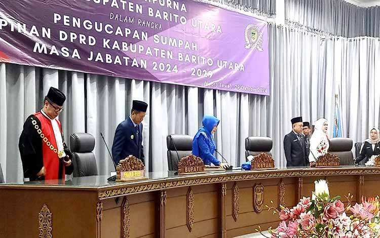 Pj Bupati Barito Utara Harapkan kepada Pimpinan Dewan Mampu Jembatani Seluruh Aspirasi Anggota