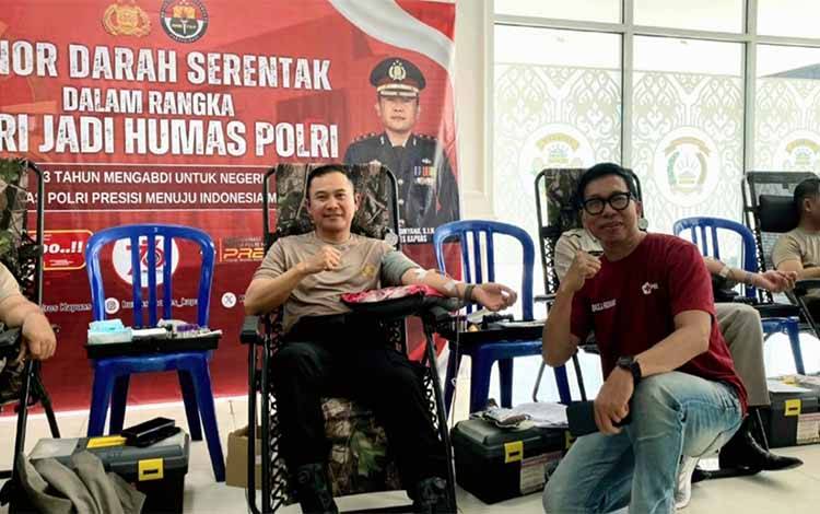 Polres Kapuas Gelar Donor Darah Peringati Hari Jadi ke-73 Humas Polri