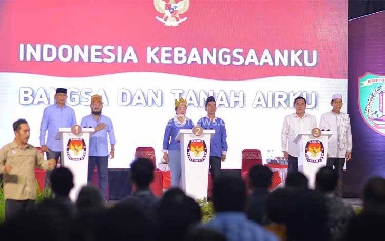 KPU Barito Timur Gelar Debat Publik Perdana Calon Bupati dan Wakil Bupati