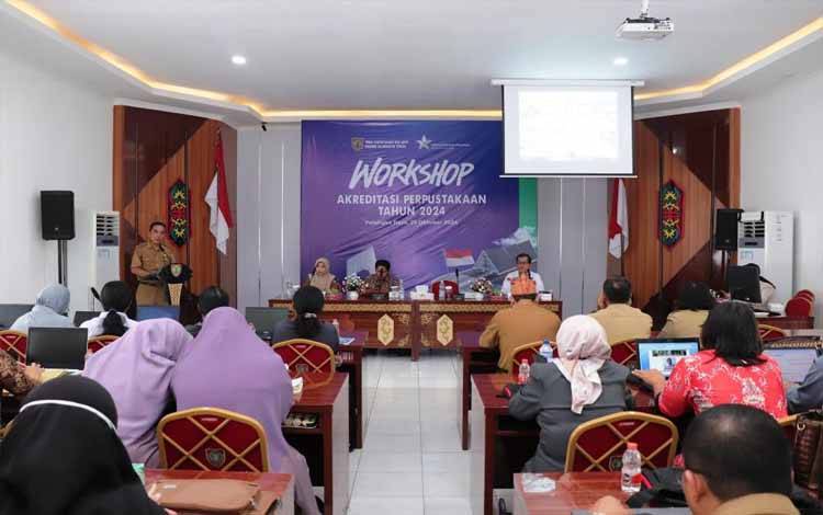 Dispursip Kalteng Workshop Akreditasi Perpustakaan 2024