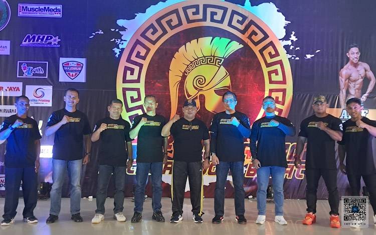 Pembukaan ajamg binaraga yanhbdigelar PBFI Kabupaten Kobar yang digekar di Gedung Antakusuma, Pangkalan Bun Park, Minggu, 3 November 2024