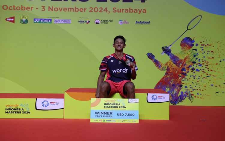 Alwi Farhan Raih Gelar Juara Indonesia Masters II Super 100-2024