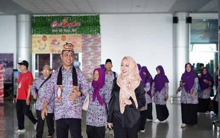 Disbudpar Kalteng Sambut Kafilah Kaltim MTQ VII Korpri Nasional di Palangka Raya