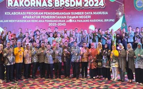 Hadiri Rakornas BPSDM 2024 se-Indonesia, Kepala BPSDM Kalteng Tekankan Pentingnya Pengembangan SDM Berkualitas dan Berdaya Saing Tinggi