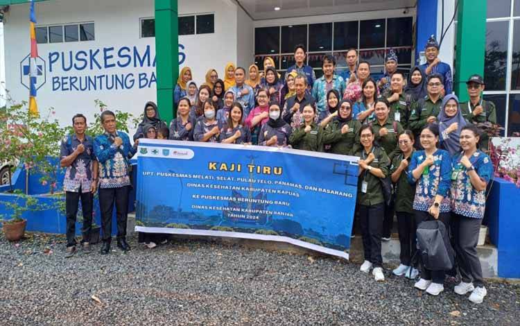 6 Puskesmas Kapuas Kaji Tiru Integrasi Layanan Prima di Puskesmas Beruntung Baru