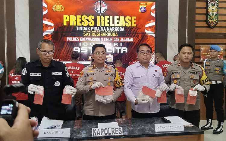 Polres Kotim Gagalkan Peredaran Sabu 619 Gram, Seorang PNS Tersangka
