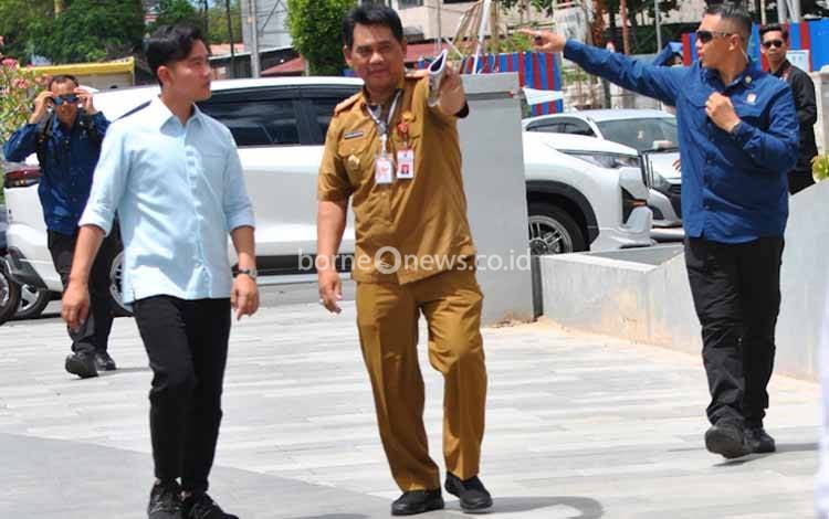 Kunjungi Palangka Raya, Wapres Gibran Tinjau Pembangunan RTH Bundaran Besar