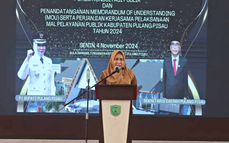 Pj Bupati Pulang Pisau Hadiri Penandatanganan MoU Penyelenggaraan MPP