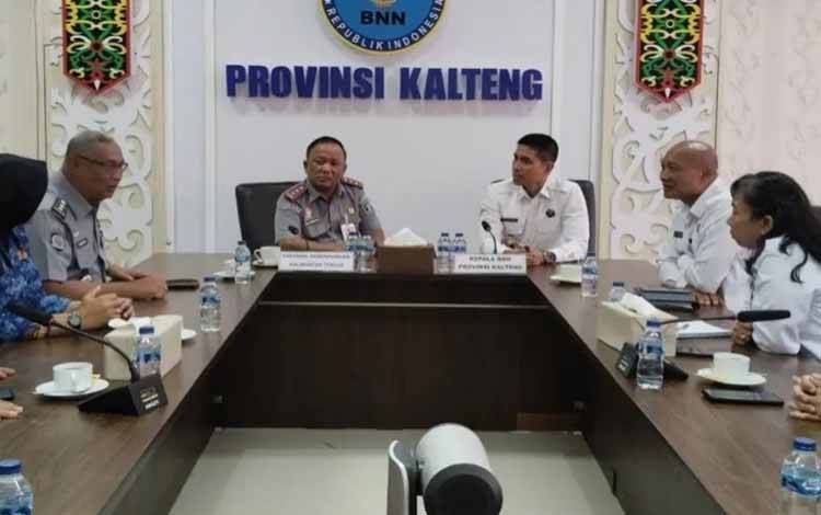BNNP dan Kanwil Kemenkumham Kalteng Perkuat Sinergitas P4GN