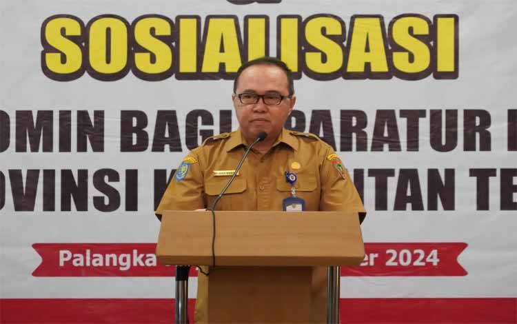 Kepala Bidang Kewaspadaan Nasional dan Penanganan Konflik Badan Kesbangpol Provinsi Kalteng Edi Yusuf. (FOTO:RINTO)