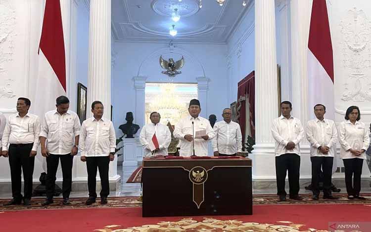 Presiden Prabowo Teken Perpres Tentang 7 Kemenko