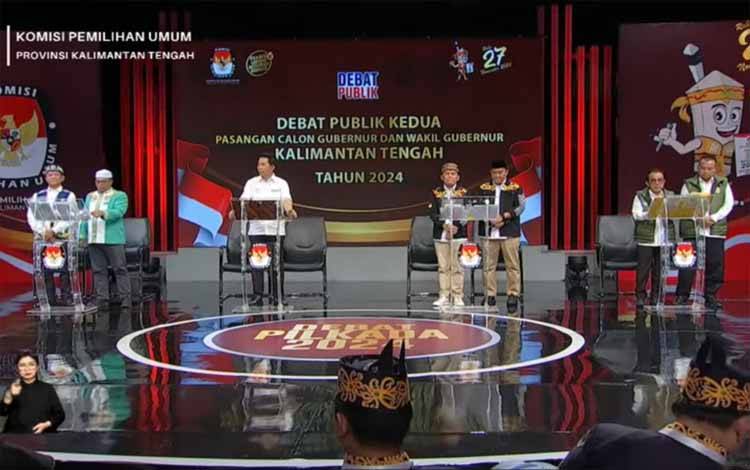 4 Paslon Pilgub Kalteng Bersaing di Debat Publik Kedua, Singgung Insentif Guru, Infrastruktur, dan Kesejahteraan