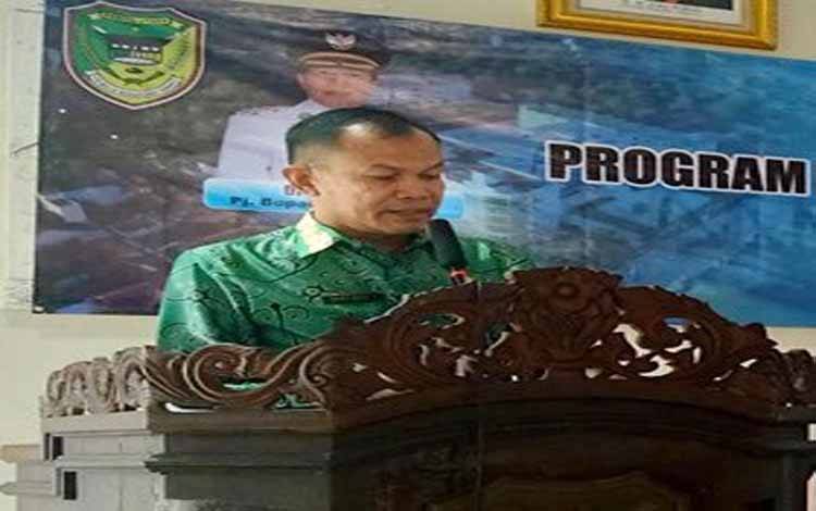 Pj Bupati Tunjuk Hery Jhon Setiawan Plh Kepala Dinas Pertanian Barito Utara
