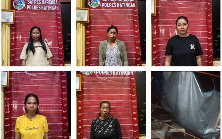 Astaga! Lima Emak-Emak di Katingan ini Ditangkap Polisi Diduga Edarkan Sabu