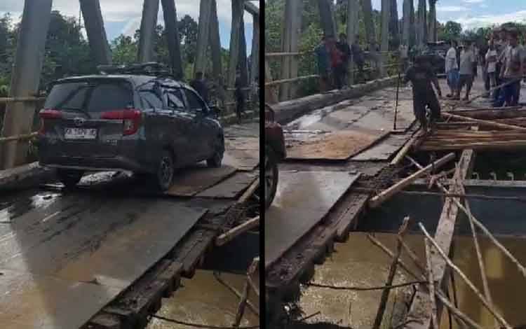 Begini Update Penanganan Darurat Jembatan Sei Ripi di Gunung Mas