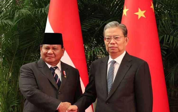 Presiden Prabowo Temui Ketua Kongres Rakyat Nasional China Zhao Leji