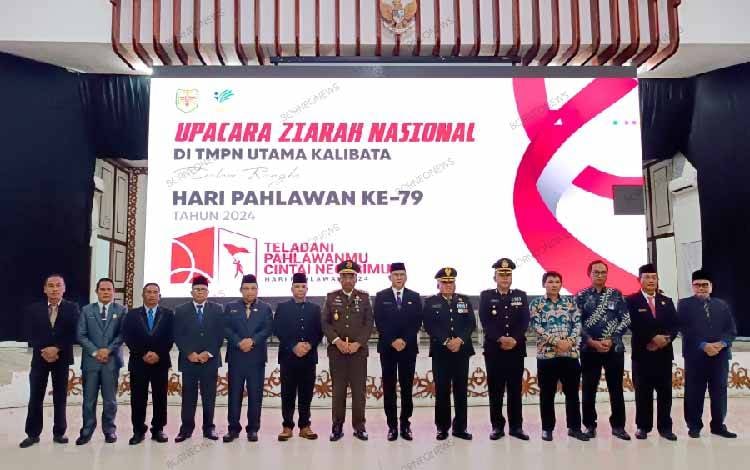 Pemkab Gunung Mas Ikuti Upacara Ziarah Nasional Secara Daring