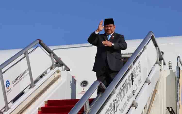 Prabowo Subianto Tinggalkan China Menuju AS