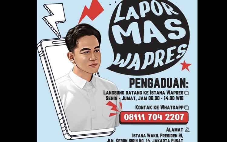 Wapres Gibran Buka Pengaduan Masyarakat Lewat Istana dan WhatsApp