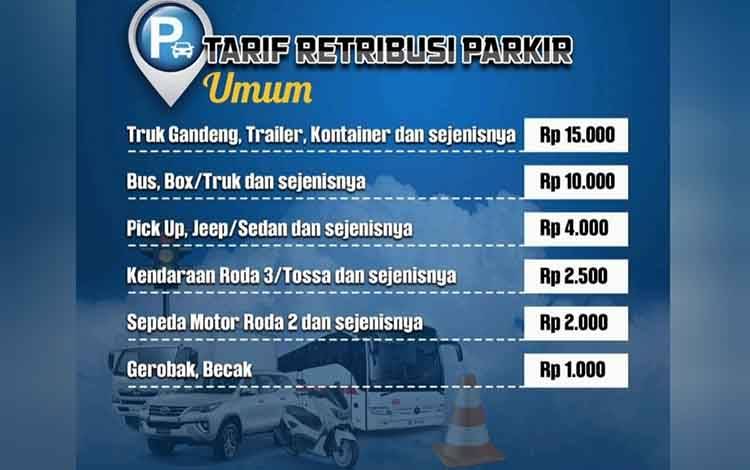 Ini Tarif Parkir Umum dan Insidentil di Palangka Raya