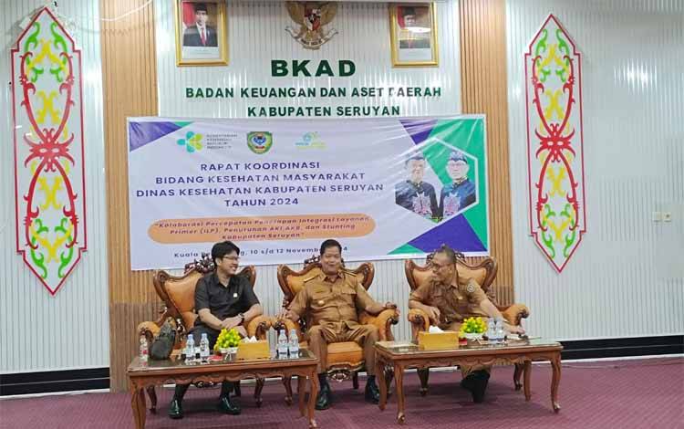 Pj Bupati Seruyan Buka Rakor Bidang Kesehatan Masyarakat