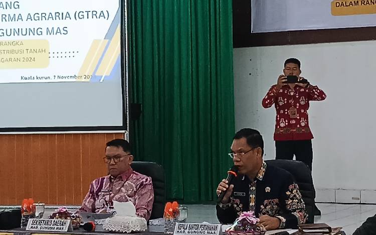 Ada 400 Bidang di Gunung Mas Menjadi Target Program Redistribusi Tanah