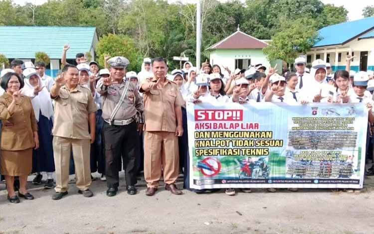 Polresta Palangka Raya Tanamkan Kesadaran Tertib Berlalu Lintas di SMPN 16