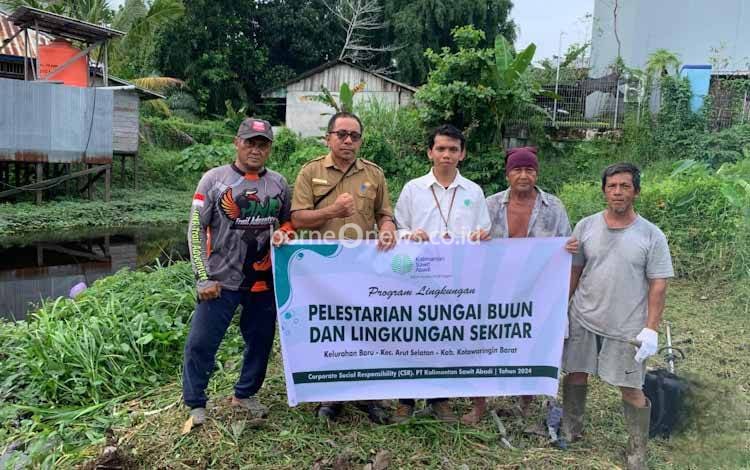 Bersama CSR PT. KSA, Kelurahan Baru Lakukan Pelestarian Sungai Buun
