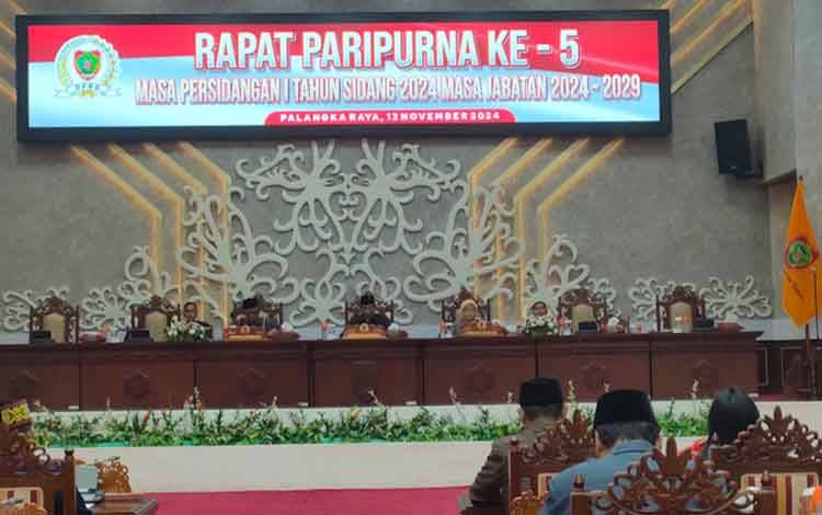 DPRD Kalteng Gelar Rapat Paripurna Bahas Rancangan APBD 2025