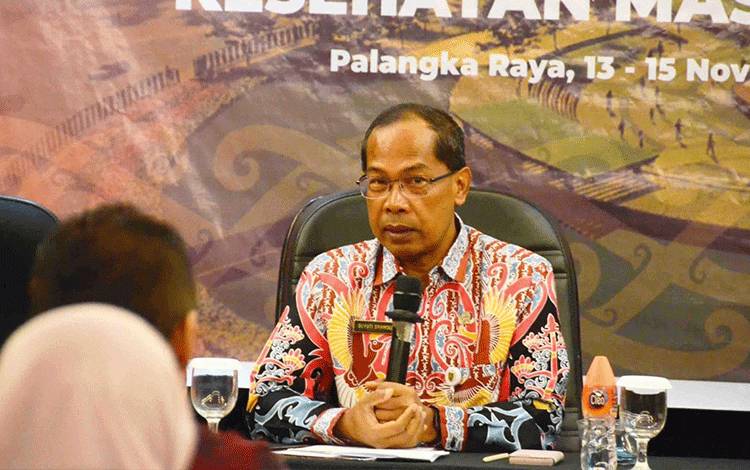 Kepala Dinas Kesehatan (Dinkes) Kalteng, Suyuti Syamsul. (FOTO:GRY)