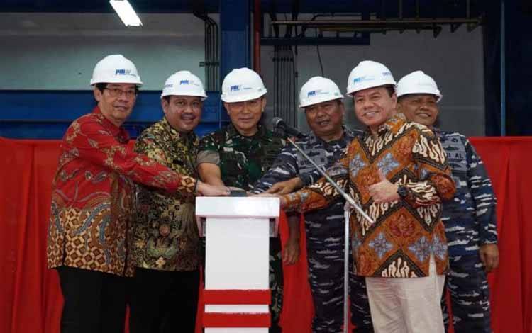 PT PAL dan Kemhan Laksanakan Keel Laying Kapal Fregat Merah Putih ke-2