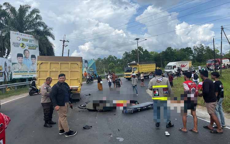 Kecelakaan Maut di Jalan Lintas Kalampangan, Tiga Korban Meninggal