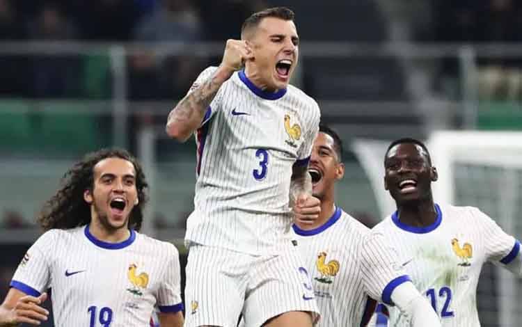 Taklukkan Italia 3-1 di San Siro, Timnas Prancis juara Liga A Grup 2