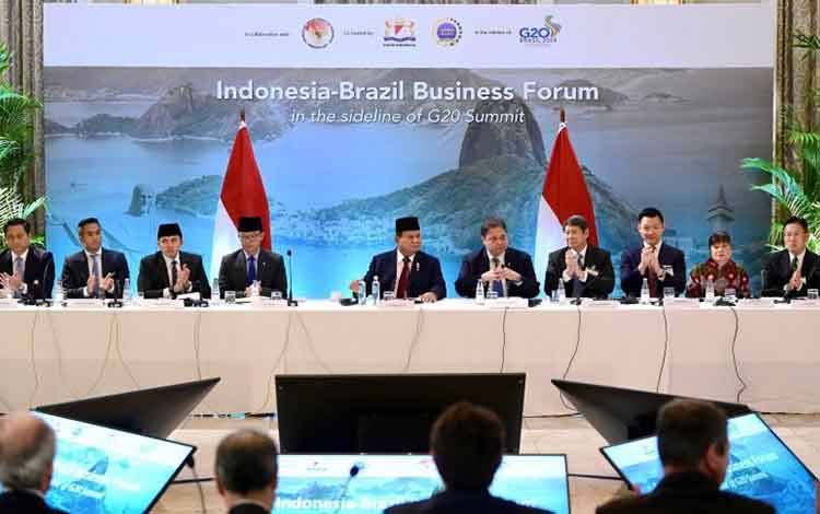 Prabowo Dukung Sinergi Ekonomi Lewat "Indonesia-Brazil Business Forum"