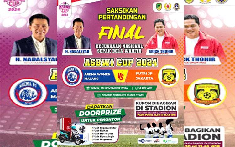 Laga Final ASBWI Cup 2024 Pertemukan Arema Women Malang vs Putri JP Jakarta