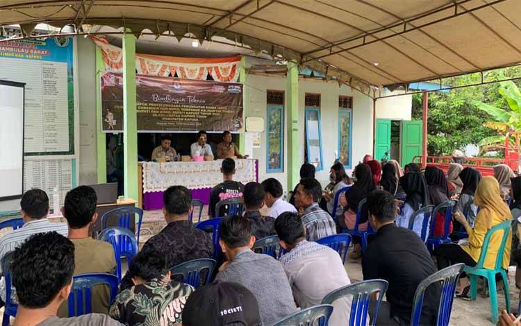 Bimtek, KPPS di Anjir Mambulau Barat Dimantapkan Jelang Pilkada 2024