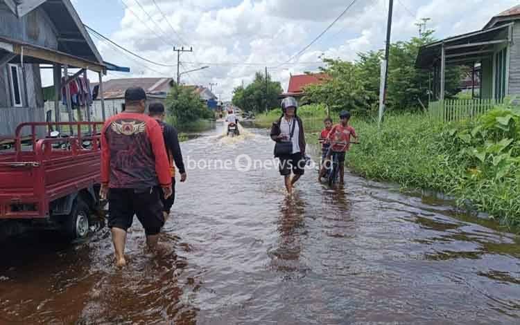 Debit Air di Beberapa Titik di Palangka Raya Terpantau Meningkat