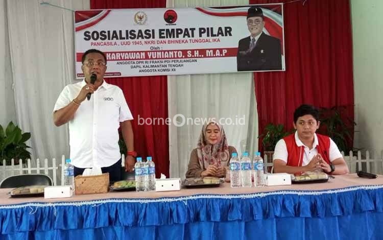 Sigit K Yunianto Sosialisasi 4 Pilar Kebangsaan di Kalampangan