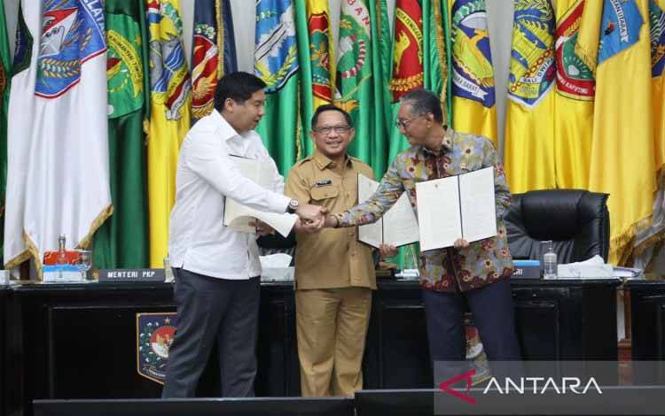 Tiga Menteri Teken SKB Percepat Pembangunan 3.000.000 Rumah MBR