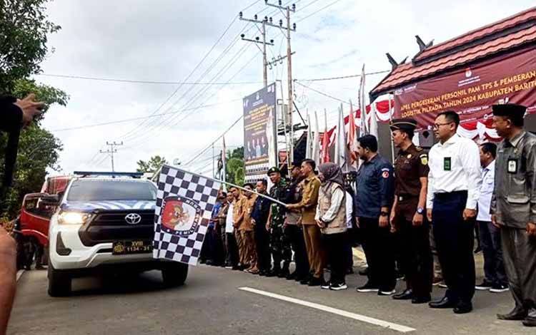 KPU Barito Utara Distribusikan Logistik Pilkada 2024