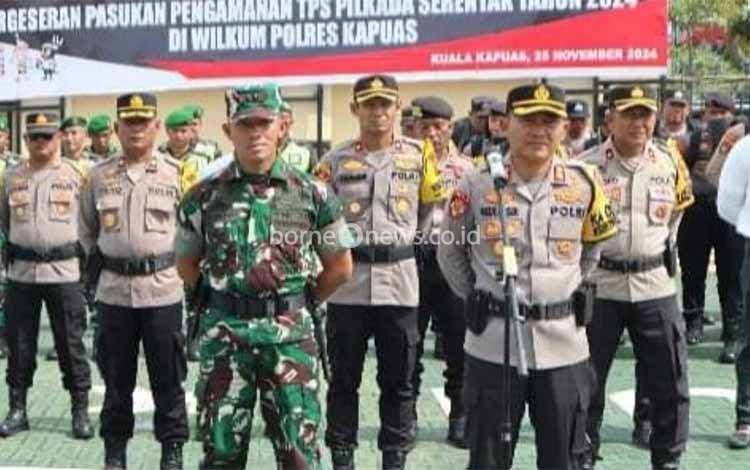 Ini Pesan Kapolres Kapuas Kepada Personel Pengamanan TPS