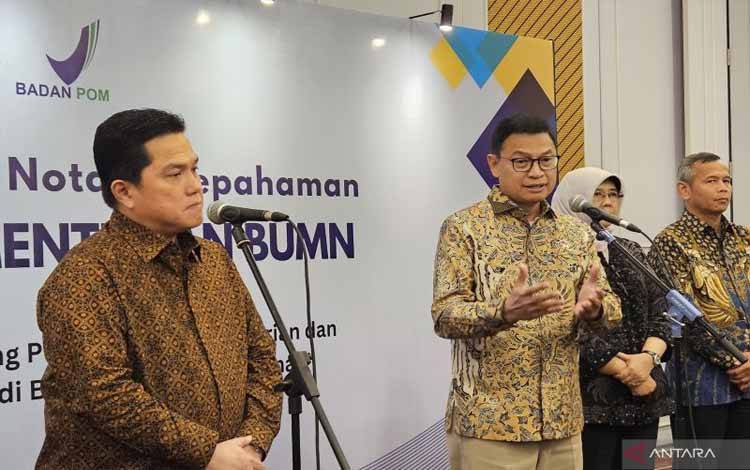 BPOM-KemenBUMN Kerja Sama Tingkatkan Mutu UMKM Pangan dan Obat-obatan