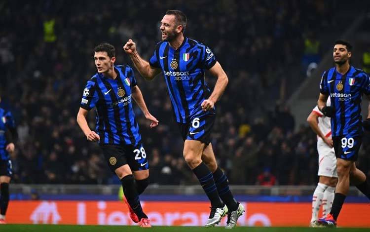 Inter Milan Puncaki Klasemen Sementara Usai Menang 1-0 atas RB Leipzig