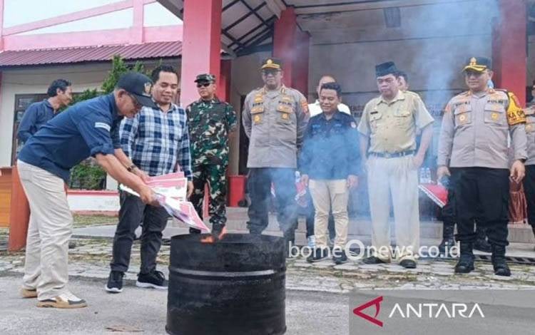 Surat Suara Rusak yang Dimusnahkan KPU Kotim 103 Lembar