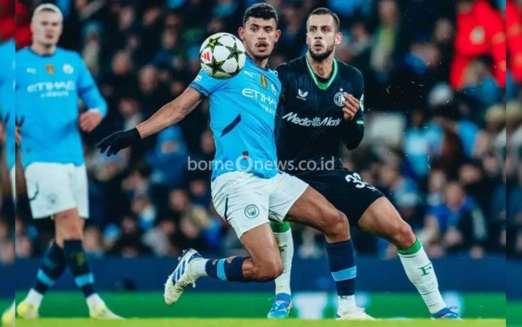 Sempat Unggul Tiga Gol, Manchester City Ditahan Imbang Feyenoord 3-3