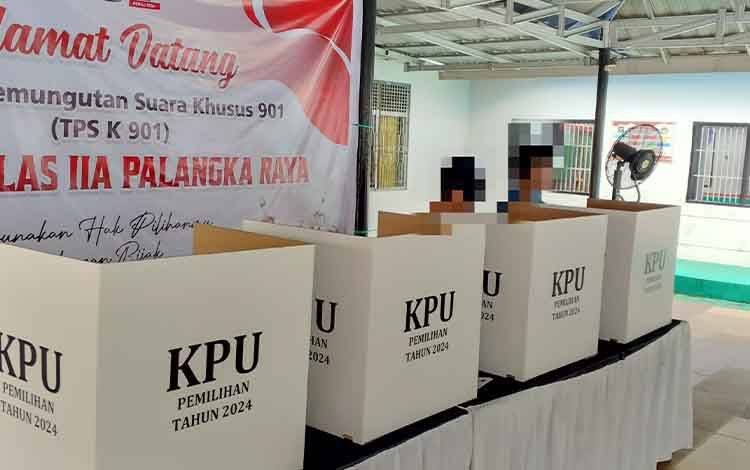 Warga Binaan Rutan Palangka Raya Gunakan Hak Pilih di TPS Khusus
