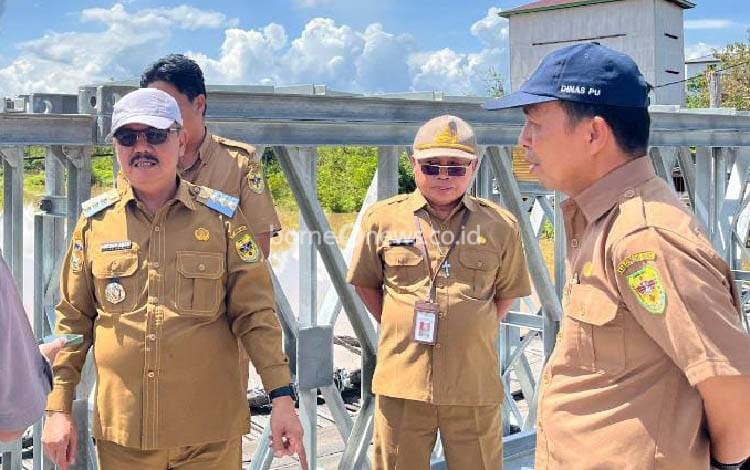 Pj Bupati Gunung Mas Beberkan Progres Pekerjaan Box Curvert dan Jembatan
