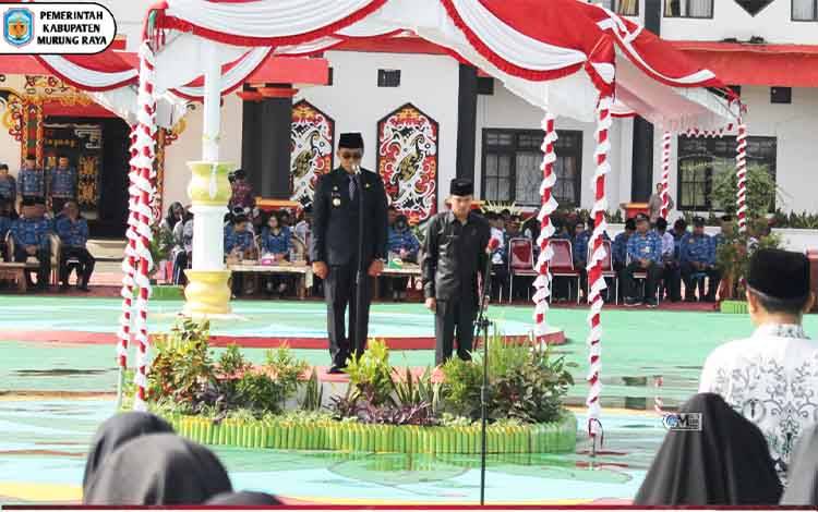 Pj Bupati Murung Raya Soroti Peran Guru dan Program Prioritas Pendidikan di HUT PGRI dan KORPRI 2024